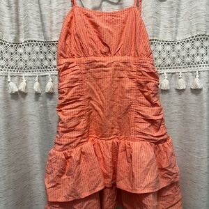 Art Class Coral Textured Dress